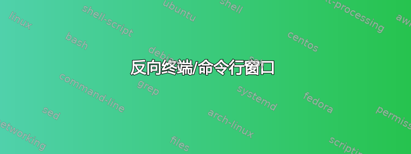 反向终端/命令行窗口