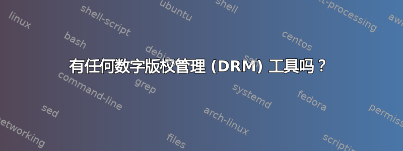 有任何数字版权管理 (DRM) 工具吗？