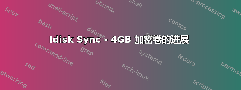 Idisk Sync - 4GB 加密卷的进展