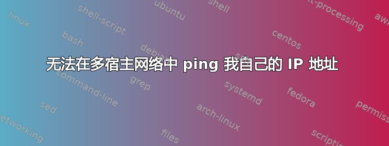 无法在多宿主网络中 ping 我自己的 IP 地址