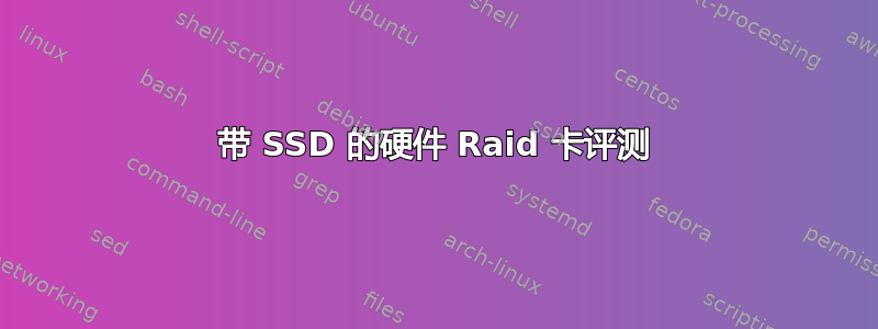 带 SSD 的硬件 Raid 卡评测