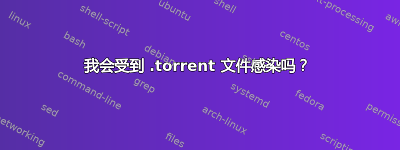 我会受到 .torrent 文件感染吗？