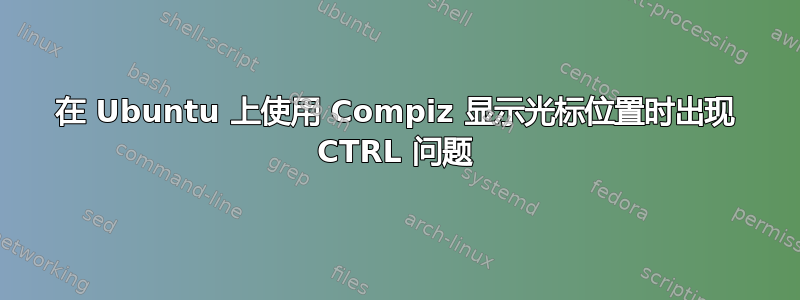 在 Ubuntu 上使用 Compiz 显示光标位置时出现 CTRL 问题