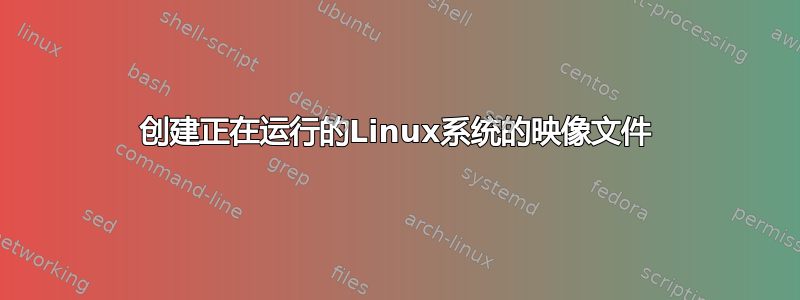 创建正在运行的Linux系统的映像文件