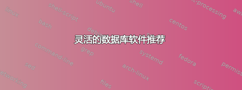 灵活的数据库软件推荐