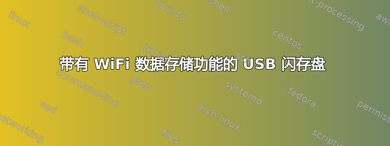 带有 WiFi 数据存储功能的 USB 闪存盘