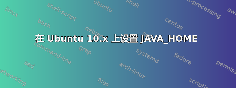 在 Ubuntu 10.x 上设置 JAVA_HOME