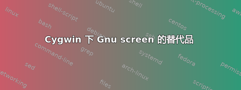 Cygwin 下 Gnu screen 的替代品