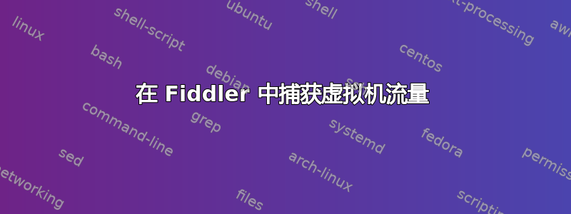 在 Fiddler 中捕获虚拟机流量