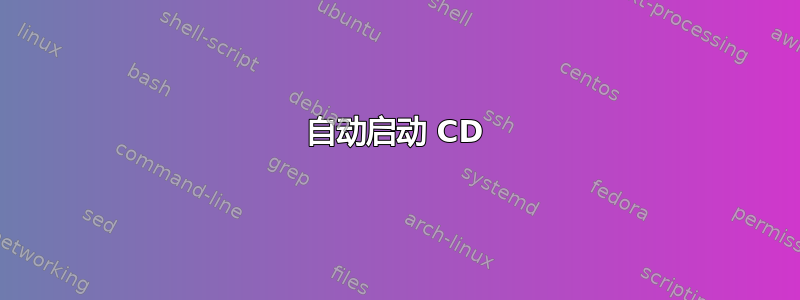 自动启动 CD