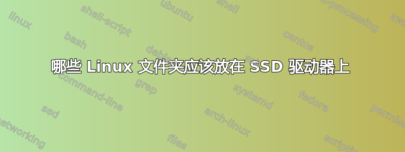 哪些 Linux 文件夹应该放在 SSD 驱动器上