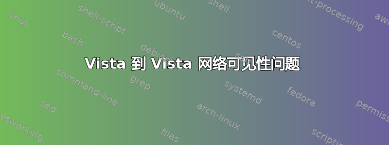 Vista 到 Vista 网络可见性问题