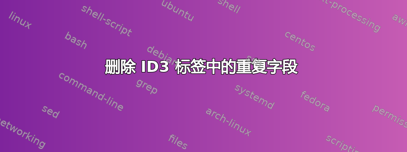 删除 ID3 标签中的重复字段