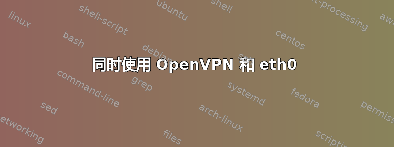 同时使用 OpenVPN 和 eth0