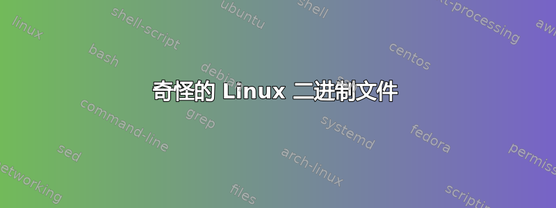 奇怪的 Linux 二进制文件