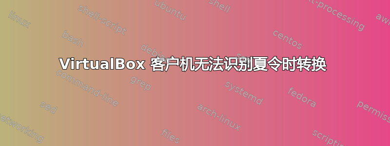 VirtualBox 客户机无法识别夏令时转换