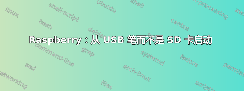 Raspberry：从 USB 笔而不是 SD 卡启动