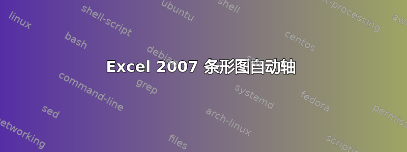 Excel 2007 条形图自动轴