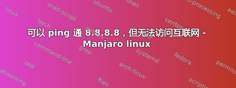 可以 ping 通 8.8.8.8，但无法访问互联网 - Manjaro linux