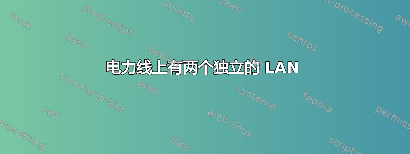 电力线上有两个独立的 LAN