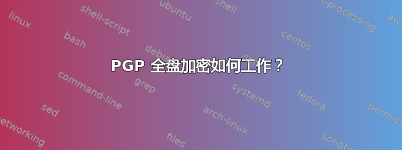 PGP 全盘加密如何工作？