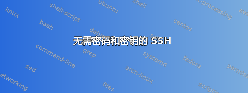 无需密码和密钥的 SSH