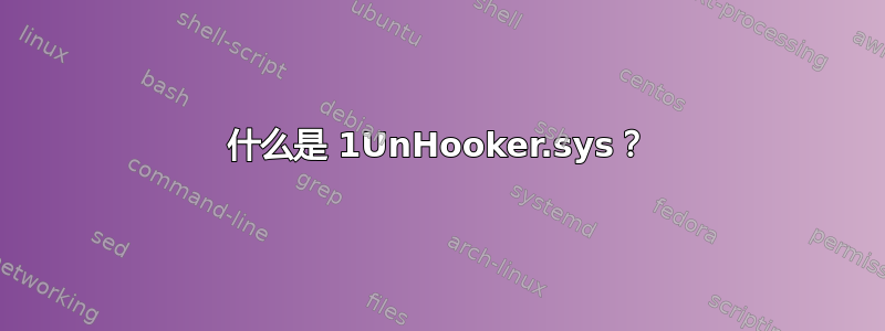 什么是 1UnHooker.sys？