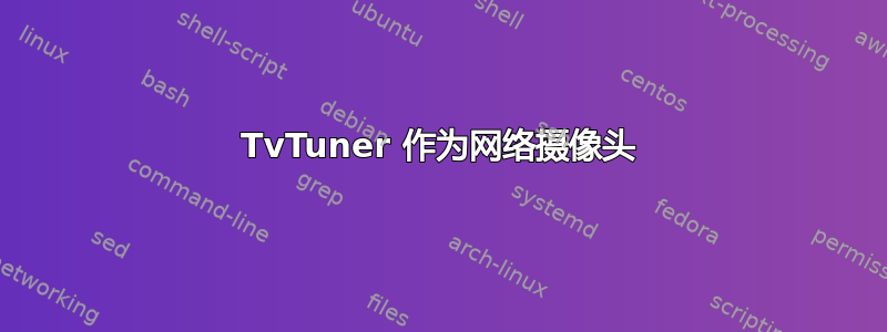 TvTuner 作为网络摄像头