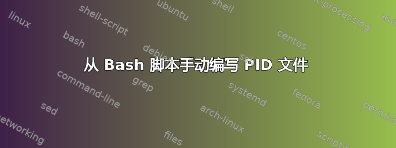 从 Bash 脚本手动编写 PID 文件