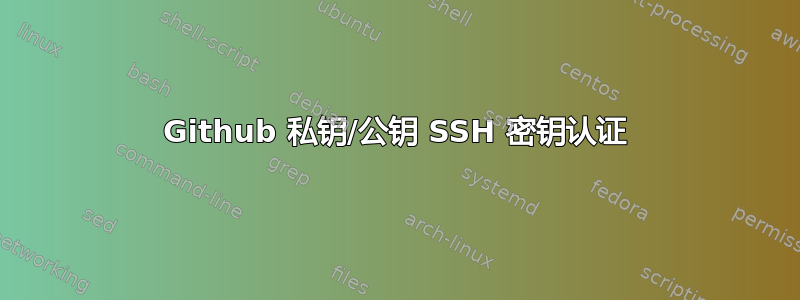 Github 私钥/公钥 SSH 密钥认证