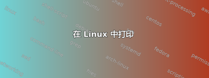 在 Linux 中打印