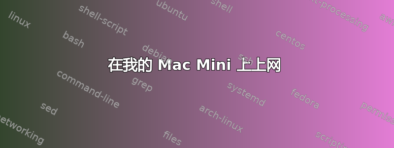 在我的 Mac Mini 上上网