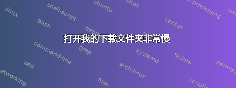 打开我的下载文件夹非常慢