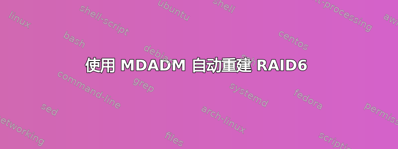 使用 MDADM 自动重建 RAID6