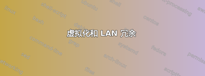 虚拟化和 LAN 冗余