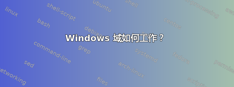 Windows 域如何工作？