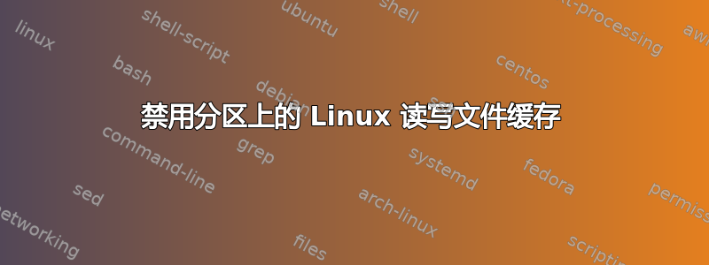 禁用分区上的 Linux 读写文件缓存