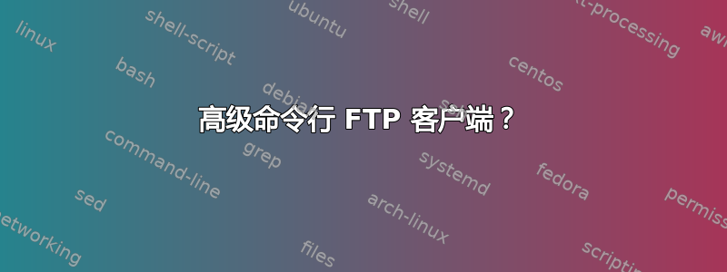 高级命令行 FTP 客户端？