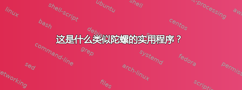 这是什么类似陀螺的实用程序？