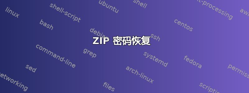 ZIP 密码恢复 