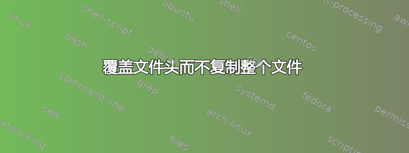 覆盖文件头而不复制整个文件