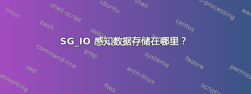 SG_IO 感知数据存储在哪里？