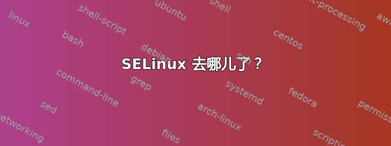 SELinux 去哪儿了？