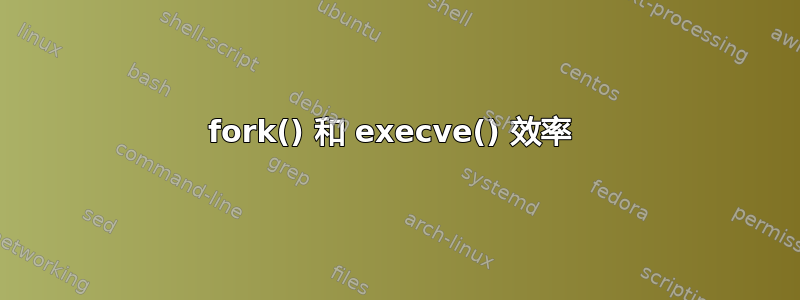 fork() 和 execve() 效率 