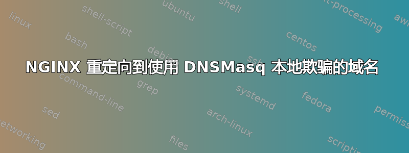 NGINX 重定向到使用 DNSMasq 本地欺骗的域名