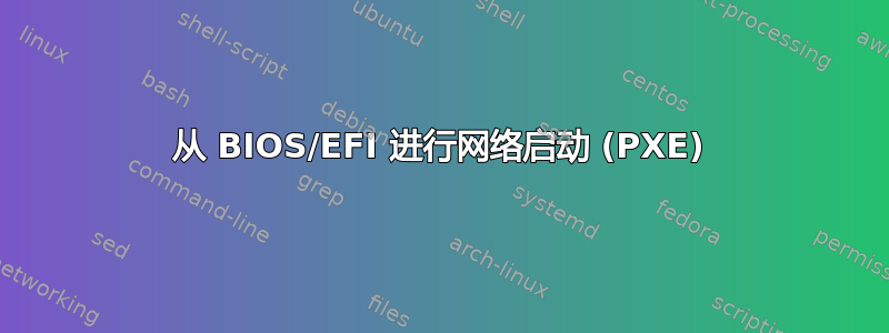 从 BIOS/EFI 进行网络启动 (PXE)