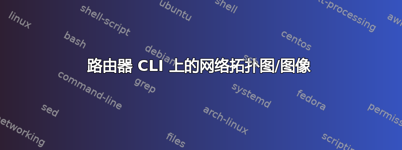 路由器 CLI 上的网络拓扑图/图像