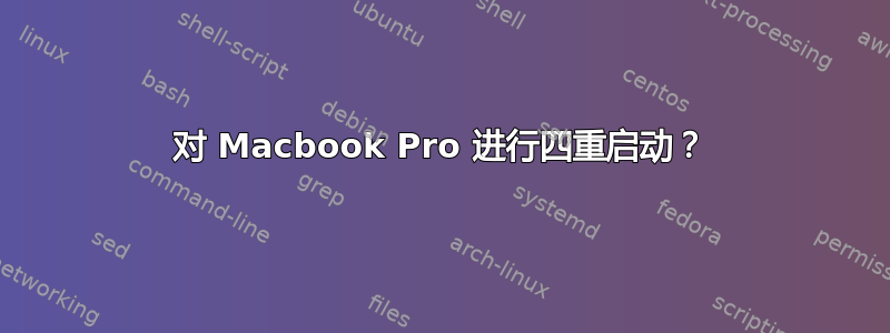 对 Macbook Pro 进行四重启动？