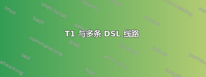 T1 与多条 DSL 线路