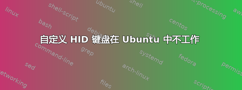 自定义 HID 键盘在 Ubuntu 中不工作